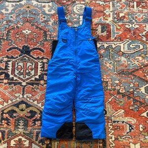 Bright Blue Kids Insulated Snow Overalls